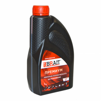 Масло моторное BRAIT ПРЕМИУМ для двухтактных двигателей минеральное API TB 1л Масло моторное BRAIT ПРЕМИУМ для двухтактных двигателей минеральное API TB 1л