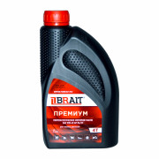 Масло моторное BRAIT ПРЕМИУМ для четырёхтактных двигателей полусинтетическое SAE 10W-40 API SL/CF 1л 