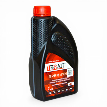 Масло моторное BRAIT ПРЕМИУМ полусинтетическое дизельное 4-Т SAE 10W-40 API CG-4/SJ 1л																																																		