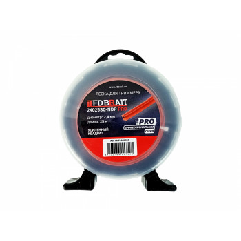 Леска триммерная BR 2,4*25 квадрат усиленный, БЛИСТЕР 24025 SQ-NDP PRO